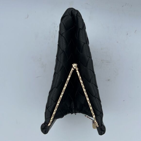 Sondra Roberts Woven Leather Frame Clutch - Picture 5 of 11